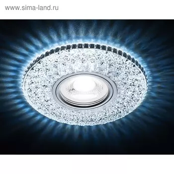 Светильник Ambrella light встраиваемый светодиодный, G5.3, 3Вт, цвет хром, d=60 мм