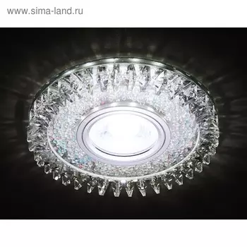 Светильник Ambrella light встраиваемый светодиодный, G5.3, 3Вт, цвет хром, d=65 мм