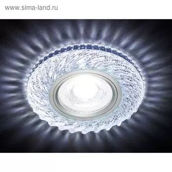 Светильник Ambrella light встраиваемый светодиодный, G5.3, 3Вт, цвет хром, d=65 мм