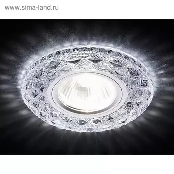 Светильник Ambrella light встраиваемый светодиодный, G5.3, 3Вт, цвет хром, d=65 мм