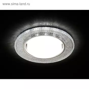 Светильник Ambrella light встраиваемый светодиодный, G5.3, 3Вт, цвет хром, d=85 мм