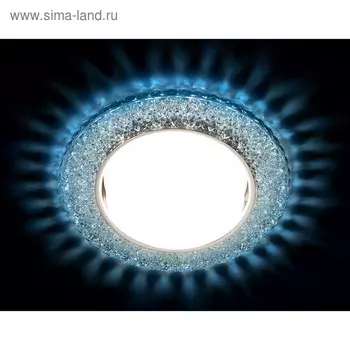 Светильник Ambrella light встраиваемый светодиодный, G5.3, 3Вт, цвет хром, d=85 мм