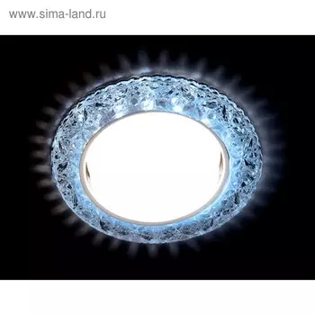 Светильник Ambrella light встраиваемый светодиодный, G5.3, 3Вт, цвет хром, d=85 мм