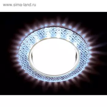 Светильник Ambrella light встраиваемый светодиодный, G5.3, 3Вт, цвет хром, d=85 мм