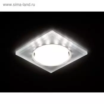 Светильник Ambrella light встраиваемый светодиодный, G5.3, 3Вт, цвет матовый, d=85 мм