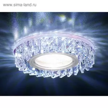 Светильник Ambrella light встраиваемый светодиодный, G5.3, 3Вт, цвет перламутровый, d=60 мм