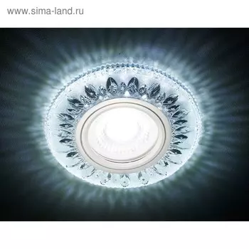 Светильник Ambrella light встраиваемый светодиодный, G5.3, 3Вт, цвет прозрачный, d=60 мм