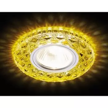 Светильник Ambrella light встраиваемый светодиодный, G5.3, 3Вт, цвет желтый, d=65 мм