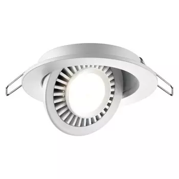 Светильник встраиваемый светодиодный Novotech. Gesso, 9Вт, Led, 45х110х110 мм, цвет белый
