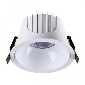 Светильник встраиваемый светодиодный Novotech. Knof, 30Вт, Led, 82х126х126 мм, цвет корпус белый, рефлектор белый