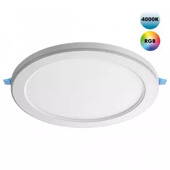 Светильник встраиваемый светодиодный Novotech. Span, 18Вт, Led, 30х225х225 мм, цвет белый