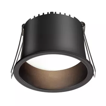 Светильник встраиваемый светодиодный Novotech. Tran, 9Вт, Led, 59х86х86 мм, цвет чёрный