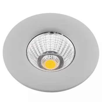 Светильник встраиваемый светодиодный UOVO, 5Вт, LED, d=60мм, цвет серый