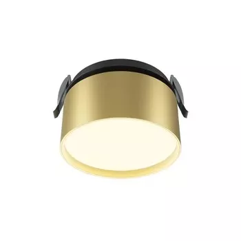 Светильник встраиваемый Technical DL024-12W3K-BMG, LED, 12 Вт, 85х85х66 мм, 860 Лм, 3000К, 2835, чёрный, матовое золото