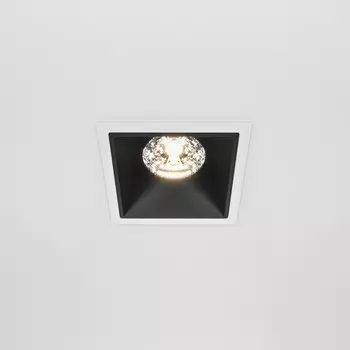 Светильник встраиваемый Technical DL043-01-15W3K-D-SQ-WB, LED, 15 Вт, 85х85х63 мм, 1050 Лм, 3000К, бело-чёрный