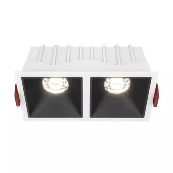 Светильник встраиваемый Technical DL043-02-10W4K-D-SQ-WB, LED, 20 Вт, 126х65х52 мм, 1000 Лм, 4000К, бело-чёрный