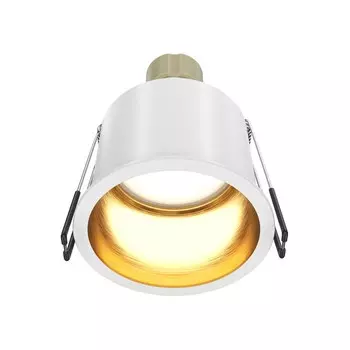 Светильник встраиваемый Technical DL049-01WG, GU10, 1х12 Вт, 68х68х54 мм, белый с золотом