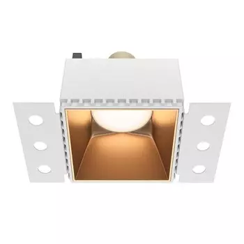 Светильник встраиваемый Technical DL051-01-GU10-SQ-WMG, GU10, 1х20 Вт, 130х75х55 мм, матовое золото