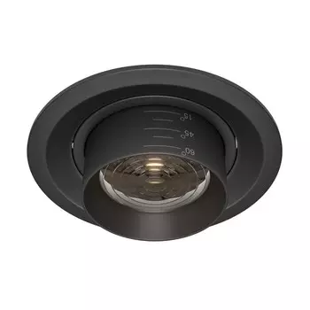 Светильник встраиваемый Technical DL052-L15B3K, LED, 15 Вт, 115х115х116 мм, 1000 Лм, 3000К, чёрный