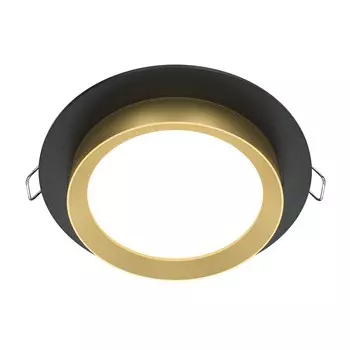 Светильник встраиваемый Technical DL086-GX53-RD-BG, GX53, 1х15 Вт, 110х110х53 мм, чёрный с золотом