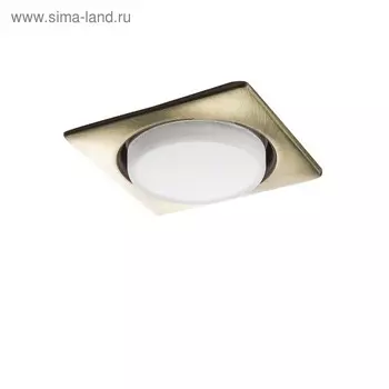 Светильник встраиваемый Tensio 13Вт Gx53 зеленая бронза