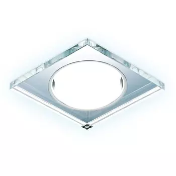 Светильник встраиваемый точечный Ambrella Standard Spot Gx53 Spot G215 CL/CH/CLD со светодиодной лентой, GX53, цвет хром