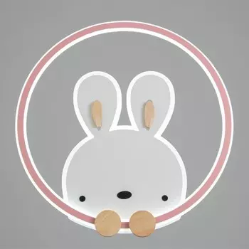 Светильник "Зайчик" LED 124Вт розово-белый 53х51х5,5 см BayerLux