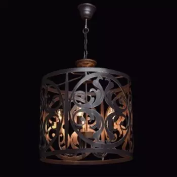 Светильник "Замок" 5x60Вт E14 кофейный 45x45x190см