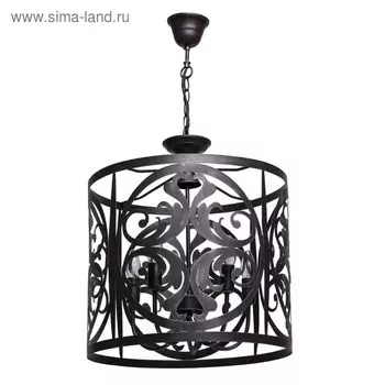 Светильник "Замок" 5x60Вт E14 кофейный 45x45x190см