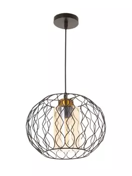 Светильник «Зигзаг» 140 Вт Е27 черный 151531(+100)см