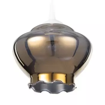 Светильник Злата 1хЕ27 белый/золото 22х22х18см