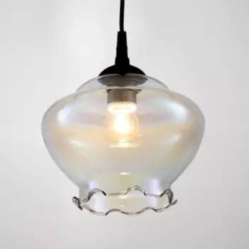 Светильник Злата 1хЕ27 перламутровый 22х22х18см