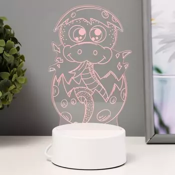 Светильник 3D RISALUX «Змейка», LED-ночник, RGB, от сети, 8.59.514 см