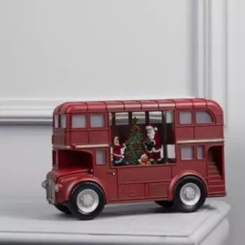 Светодиодная фигура «Автобус» 30 19 11 см, пластик, батарейки ААх3 (не в комплекте), USB, свечение тёплое белое