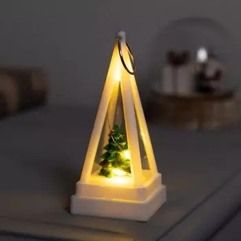 Светодиодная фигура-брелок «Ёлочка», 44x9.5 см, LR11303 (в комплекте), свечение тёплое белое