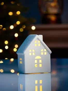 Светодиодная фигура «Дом с окнами» 8.15.710.1 см, 1 LED, LR443(в компл.), свечение тёплое белое