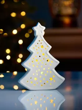 Светодиодная фигура «Елка звезды» 9.74.513.7 см, 1 LED, LR443(в компл.), свечение тёплое белое