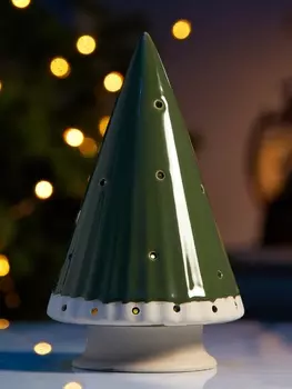 Светодиодная фигура «Ёлочка зеленая», 16.79.79.7 см, 1 LED, на батарейках LR443 шт., тёплый белый свет