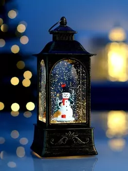 Светодиодная фигура фонарь «Снеговик», 218.58.5 см, от батареек AAAx3, свечение тёплое белое