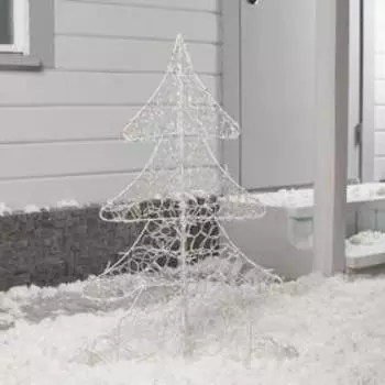 Светодиодная фигура «Ёлка» 65 90 35 см, металл, 31 В, свечение белое