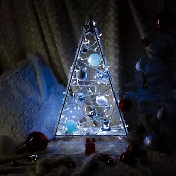 Светодиодная фигура «Ёлка белая», 33 60 20 см, 15 Вт, 220 В