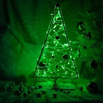 Светодиодная фигура «Ёлка бирюзовая», 33 60 20 см, 15 Вт, 220 В