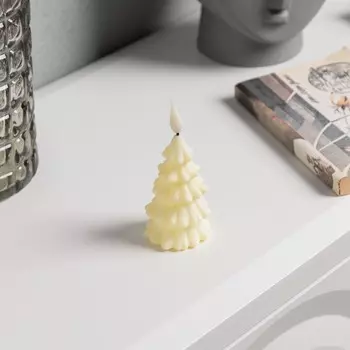 Светодиодная фигура «Ёлочка» 6 12 6 см, пластик, батарейки AG13х3 (в комплекте), свечение тёплое белое