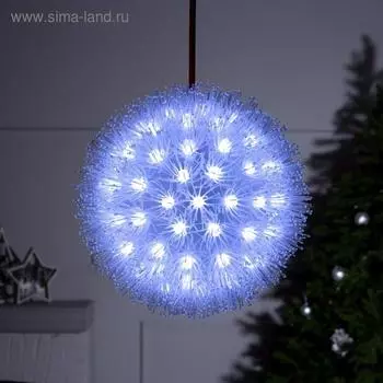 Светодиодная фигура «Ёжик» 18 см, пластик, 220 В, свечение белое