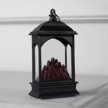 Светодиодная фигура «Камин» 7 13 4 см, пластик, батарейки AG13х3 (в комплекте), свечение красное