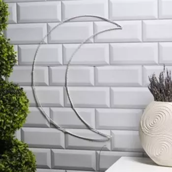 Светодиодная фигура «Месяц» 33 45 см, металл, батарейки ААх2 (не в комплекте), свечение тёплое белое