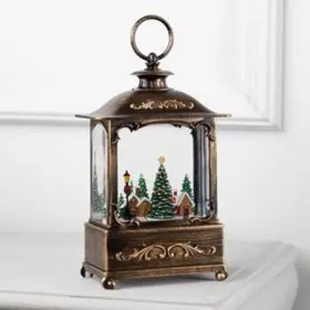 Светодиодная фигура «Новогодняя деревня» 14.5 22 8 см, пластик, батарейки ААх3 (не в комплекте), USB, свечение тёплое белое