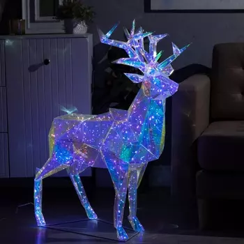 Светодиодная фигура «Олень» 80 90 25 см, пластик, 220 В, свечение белое