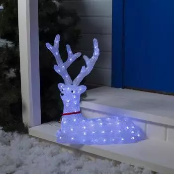 Светодиодная фигура «Олень благородный» 80 76 30 см, акрил, 176 LED, 8 режимов, 24 В, свечение белое