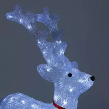 Светодиодная фигура «Олень величавый» 40 60 20 см, акрил, 72 LED, 220 В, свечение белое